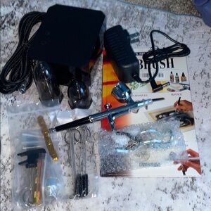 Airbrush Kit with Compressor and Accessories